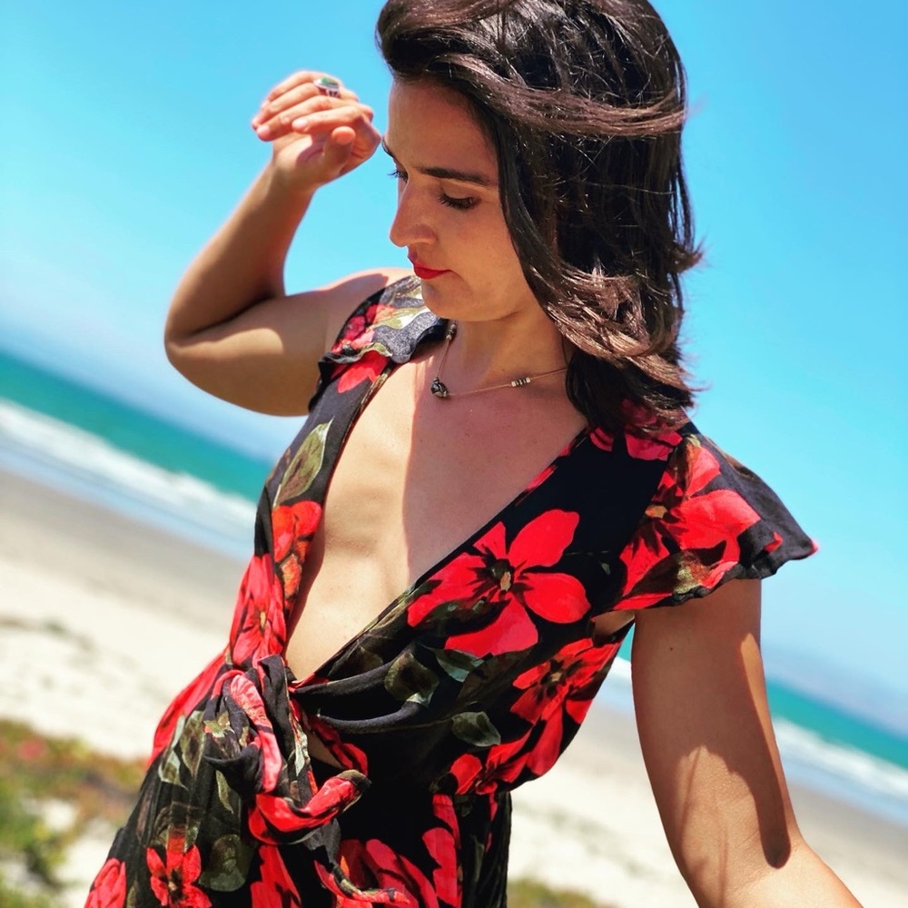 Floral V-Neck Dress